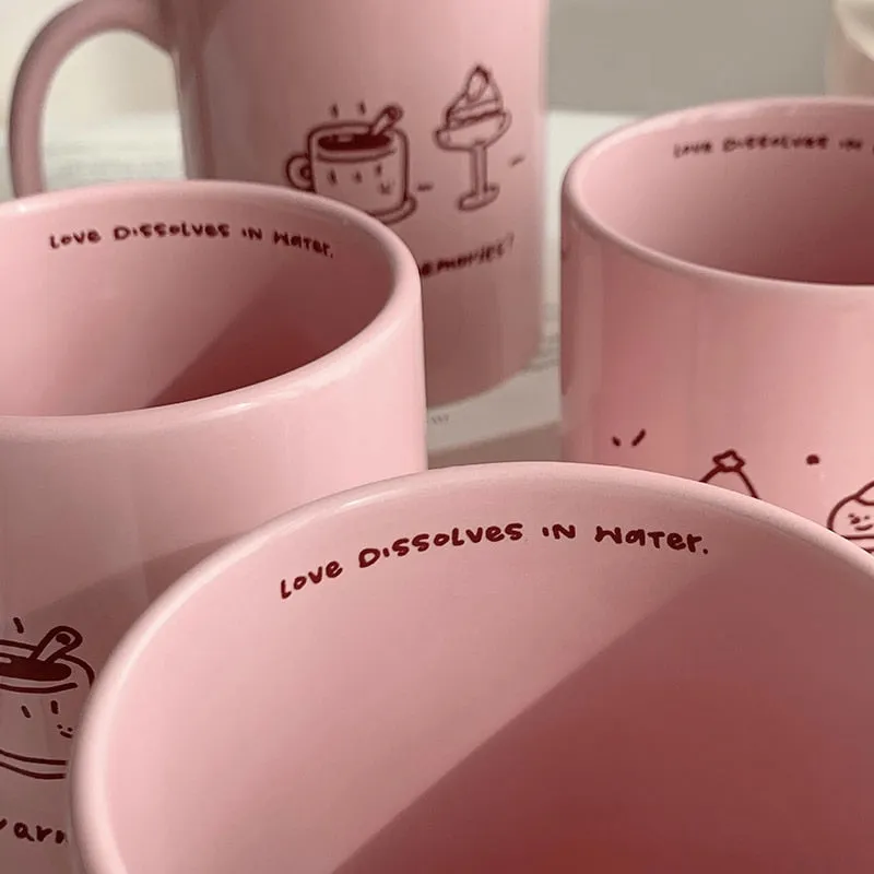 Kawaii Pink Christmas Coffee Mug