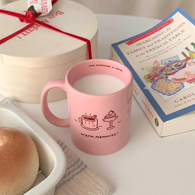 Kawaii Pink Christmas Coffee Mug