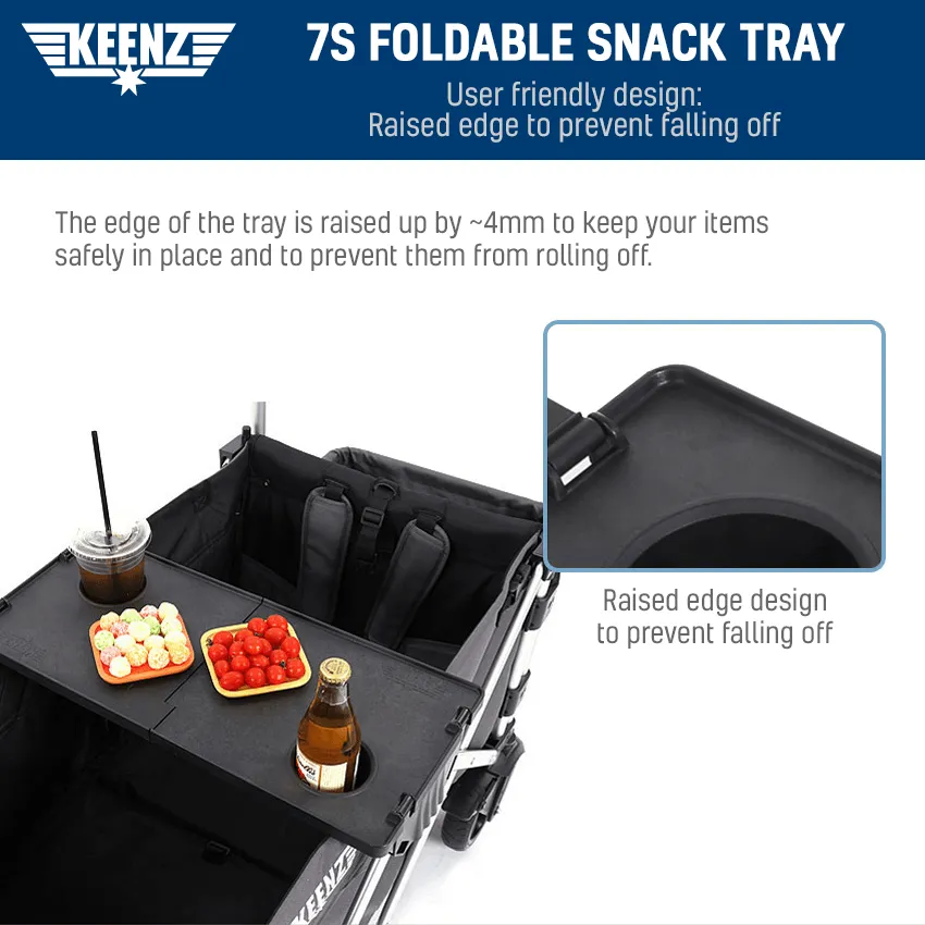 Keenz 7S Stroller Wagon Portable Snack Tray