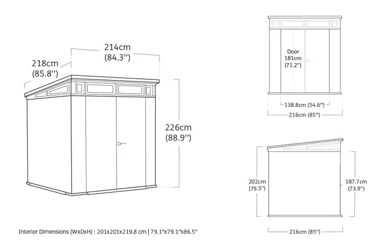Keter Cortina Garden Shed 7x7