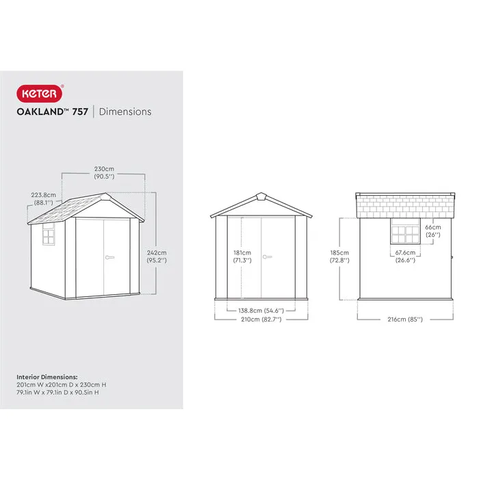 Keter Oakland Garden Shed 757