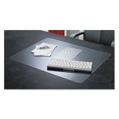 Krystalview Desk Pad With Antimicrobial Protection, Matte Finish, 22 X 17,  Clear