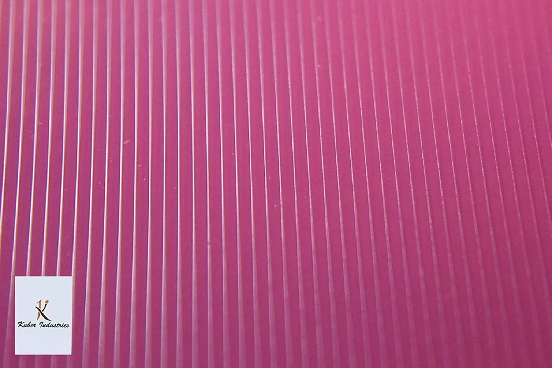 Kuber Industries PVC 6 Piece Refrigerator Drawer Mat Set - Pink (VARSSKI00344)