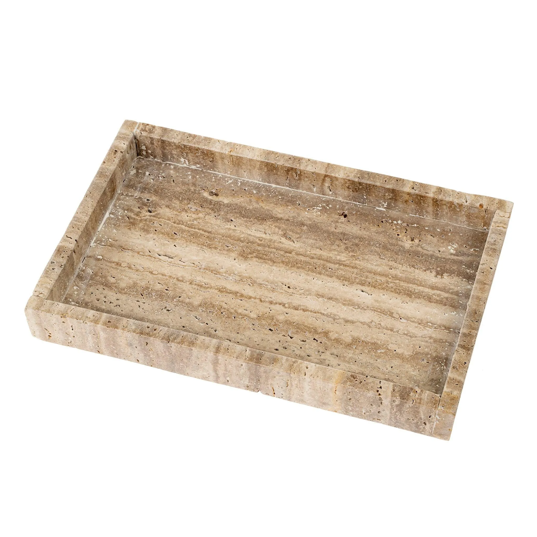 Large Rectangle Travertine Tray