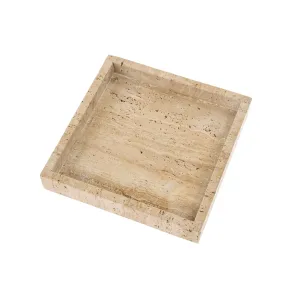 Large Square Travertine Tray