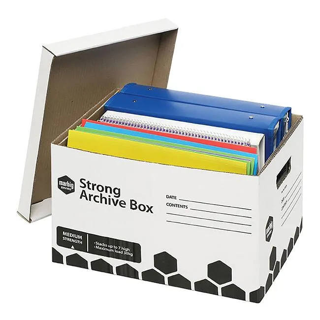 Marbig archive box strong 3pk