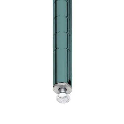 Metro 5A367K3 18" x 60" x 74" Metroseal&reg; Green Wire Shelving Unit with 5 Super Adjustable&trade; Wire Shelves