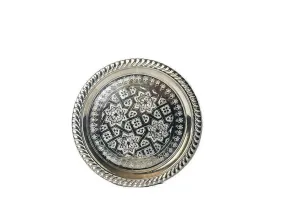 Moroccan Tea Tray - Round - Tiles - Small Size