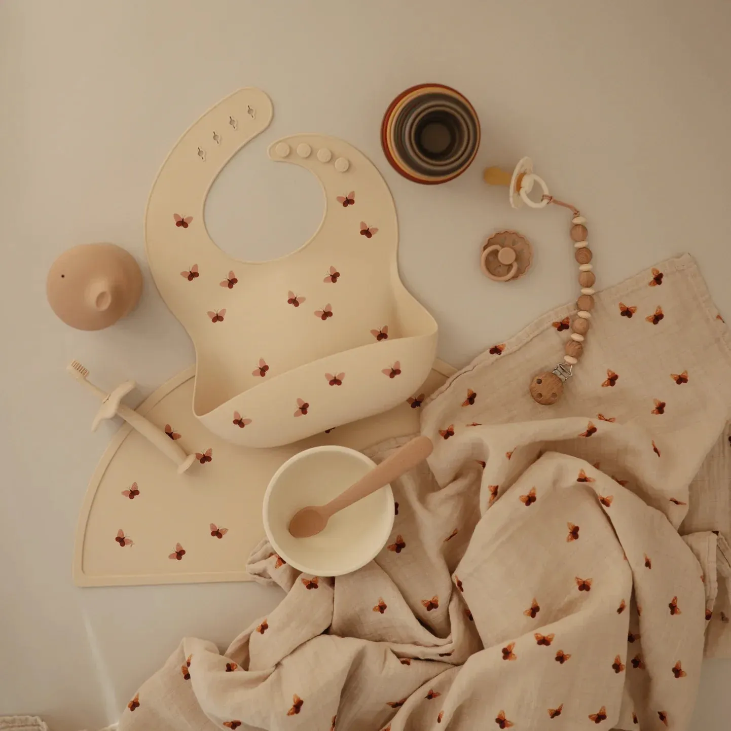 Mushie Silicone Placemat | Butterflies