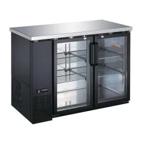 Nella 49” Glass 2-Door Back Bar Cooler