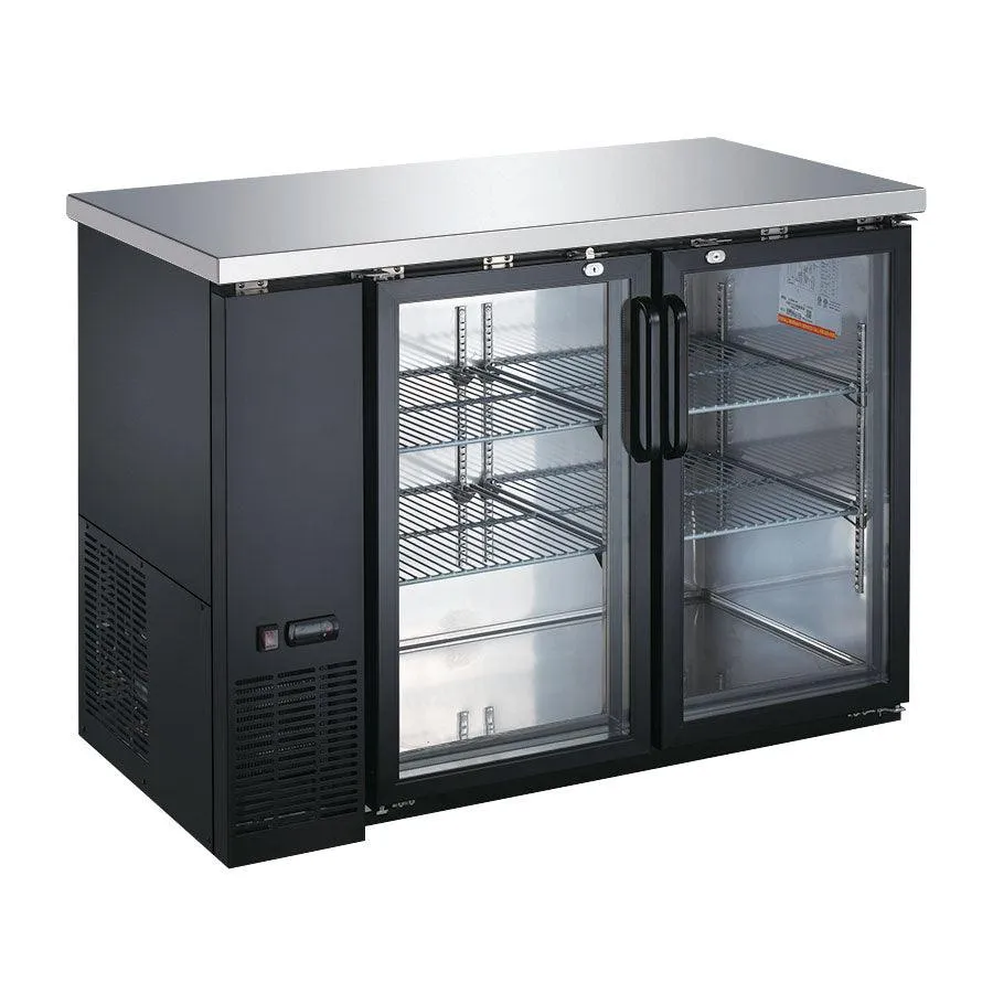 Nella 49” Glass 2-Door Back Bar Cooler