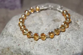 Orange wrapped bracelet
