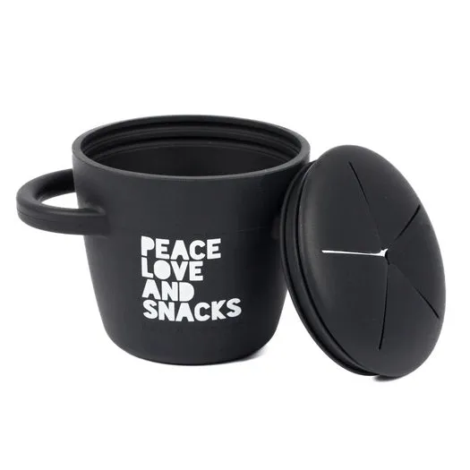 Peace Love Snack Happy Snacker Cup