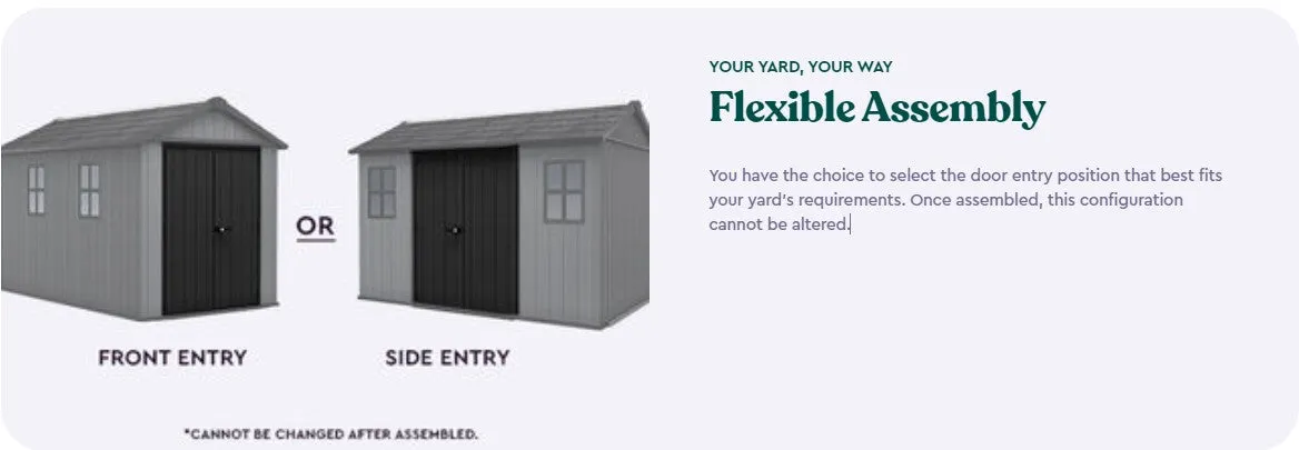 PRE ORDER: DEC.  -  Keter Newton Plus Shed 7.5x11 (3.4m)