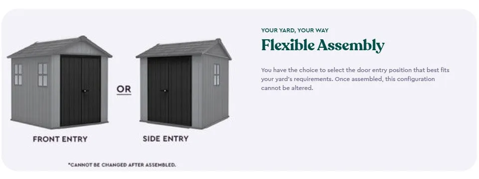 PRE ORDER:  DEC. -  Keter Newton Plus Shed 7.5x7 (2.1m)