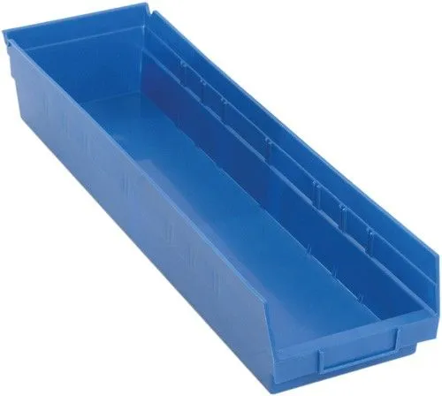 Quantum QSB106 Economy Shelf Bins, 6.63" x 23.63" x 4"