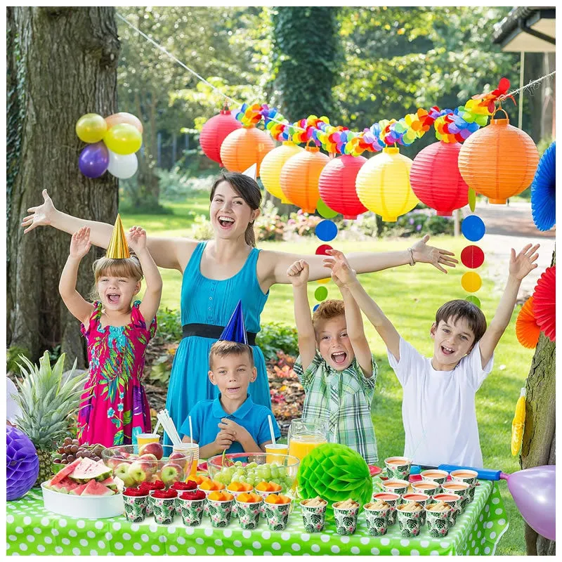 Set Of 4 Multi-Functional Paper Decorations Party Cups Ap-9121
