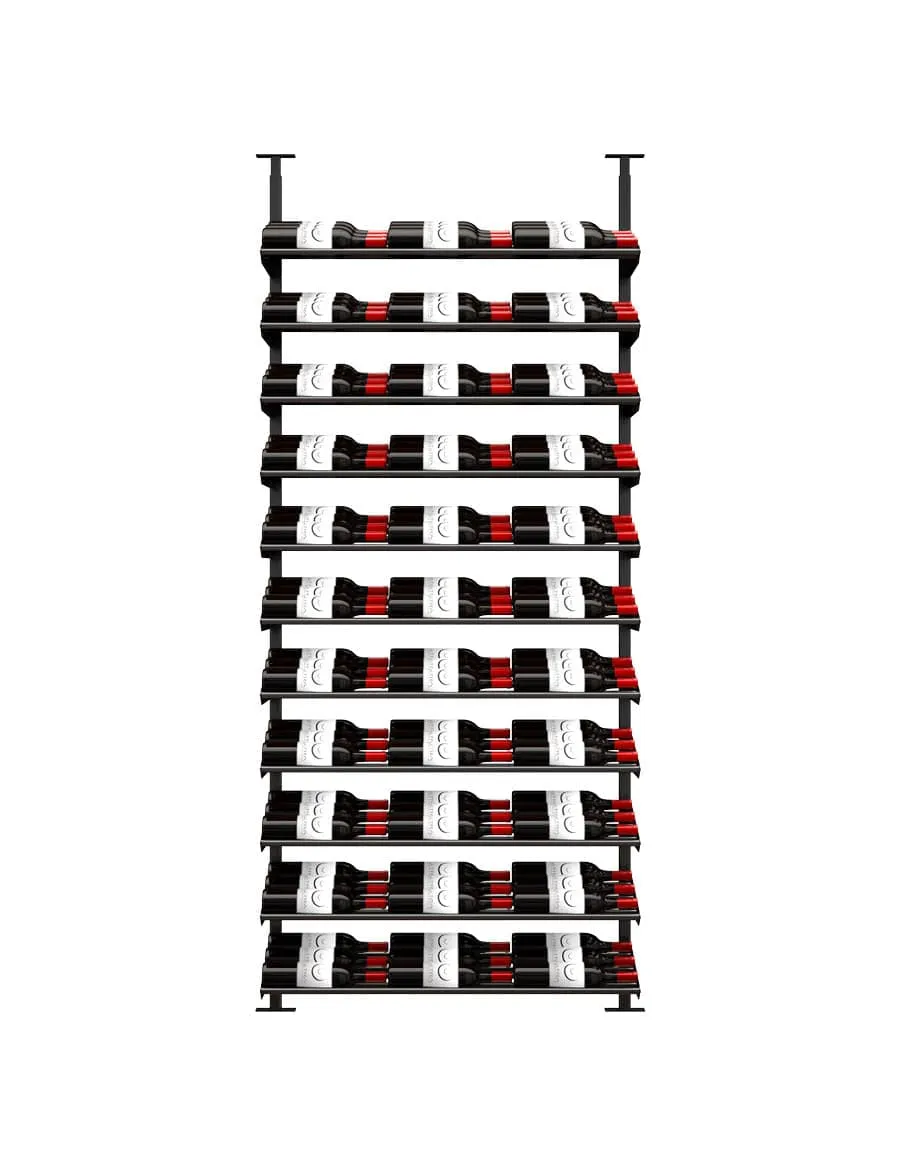 Showcase Standard Cascade Wine Rack Display Kit (66-99 Bottles)