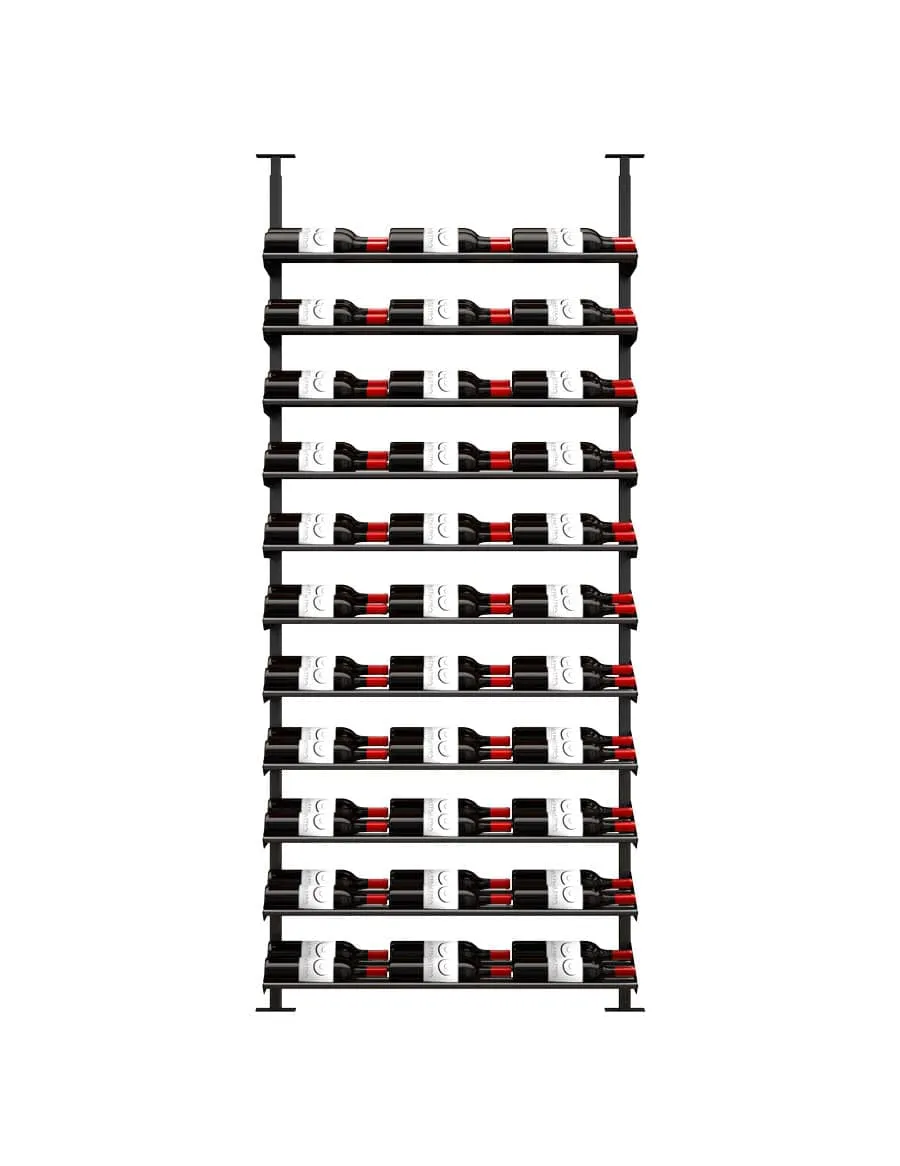 Showcase Standard Cascade Wine Rack Display Kit (66-99 Bottles)