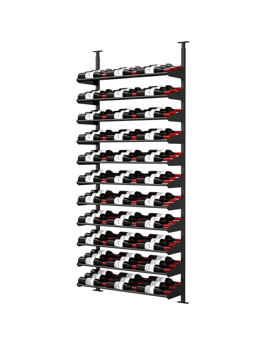 Showcase Standard Cascade Wine Rack Display Kit (66-99 Bottles)