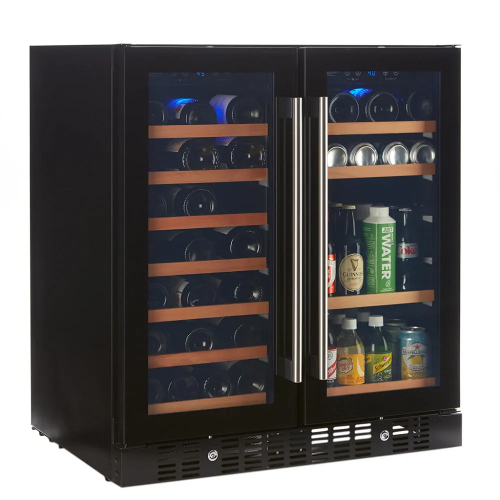Smith & Hanks Smoked Black Glass Door Wine & Beverage Cooler (BEV176D)