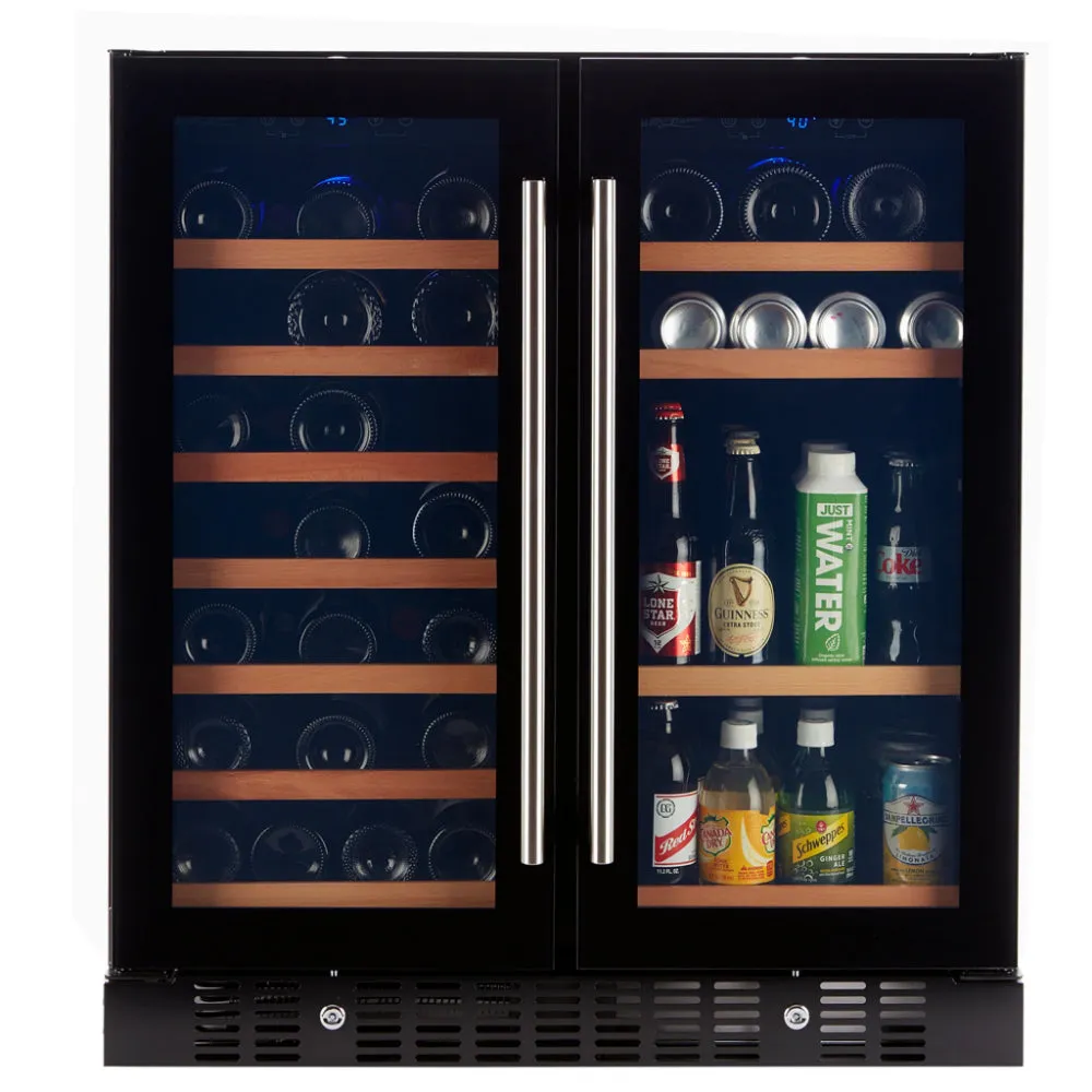 Smith & Hanks Smoked Black Glass Door Wine & Beverage Cooler (BEV176D)