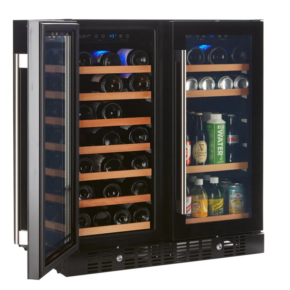 Smith & Hanks Smoked Black Glass Door Wine & Beverage Cooler (BEV176D)