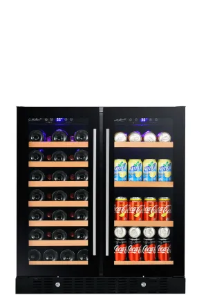 Smith & Hanks Wine & Beverage Cooler, Smoked Black Glass Door