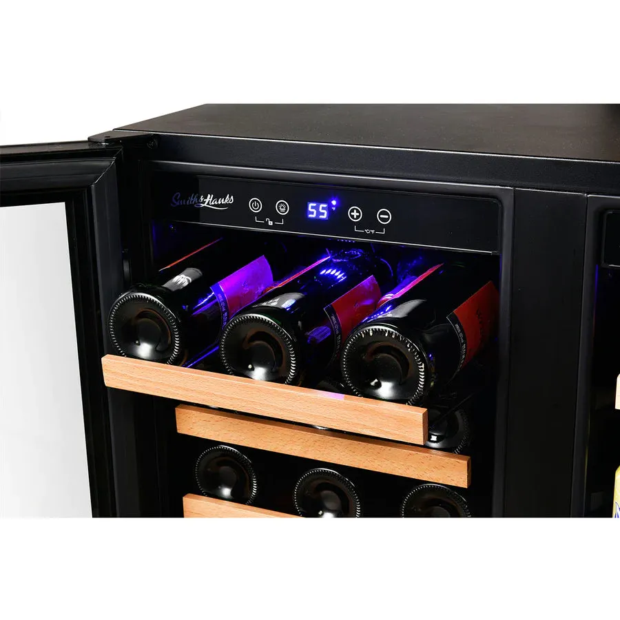 Smith & Hanks Wine & Beverage Cooler, Smoked Black Glass Door