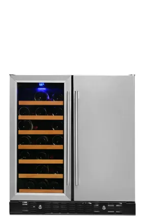 Smith & Hanks Wine and Beverage Cooler, Stainless Steel Door Trim