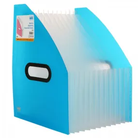 Solo Desktop Expanding Document Holder Frosted Blue A4 FS 401
