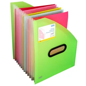 Solo Desktop Expanding Document Holder Frosted Green A4 FS 401