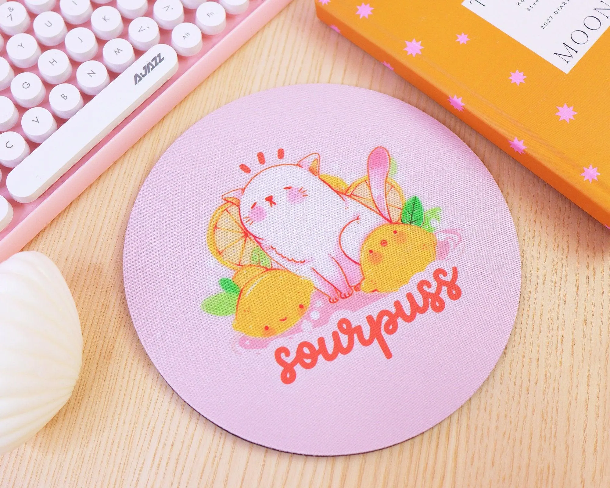 Sourpuss Citrus the Cat Official Katnipp Gaming Mouse Pad