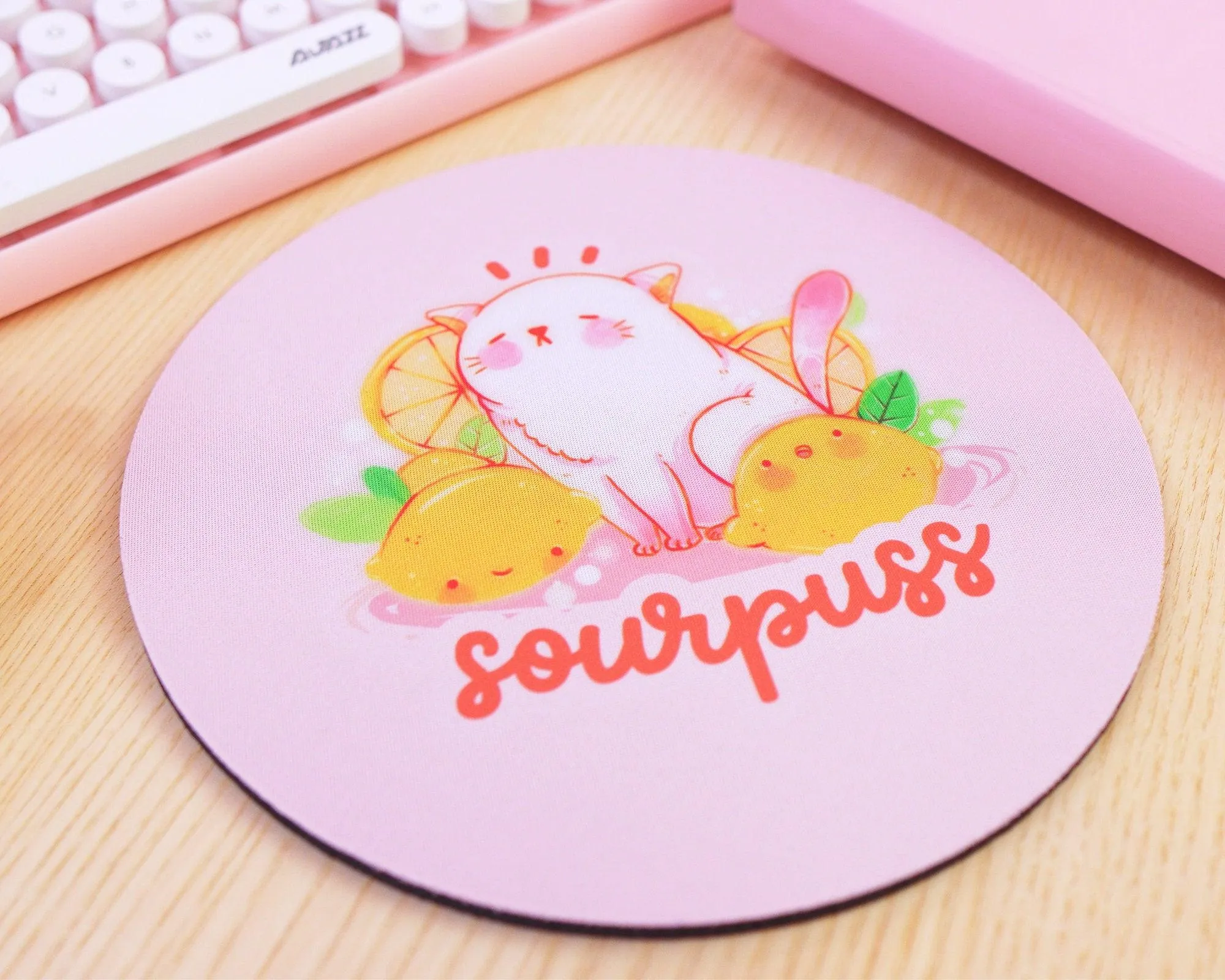Sourpuss Citrus the Cat Official Katnipp Gaming Mouse Pad