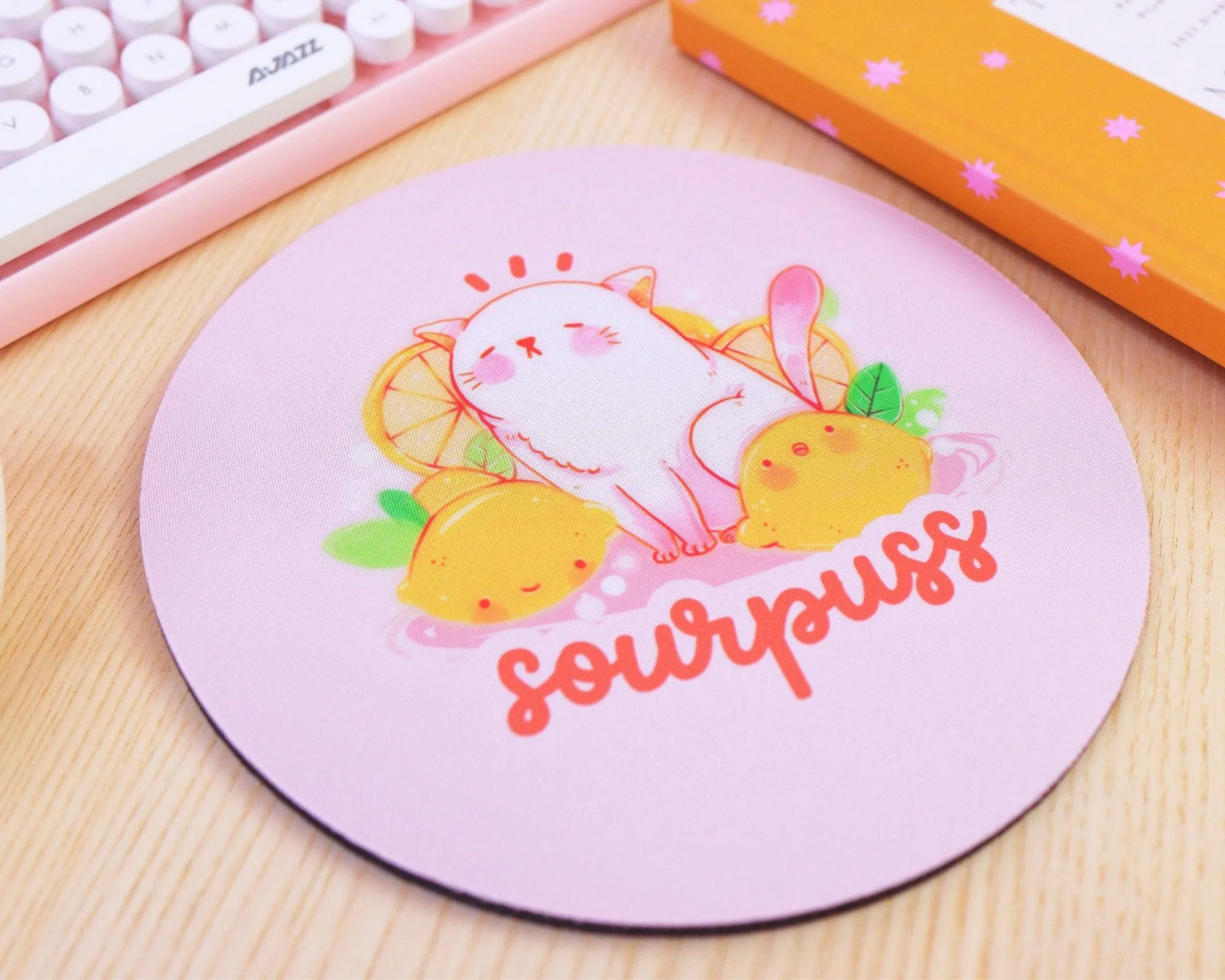 Sourpuss Citrus the Cat Official Katnipp Gaming Mouse Pad