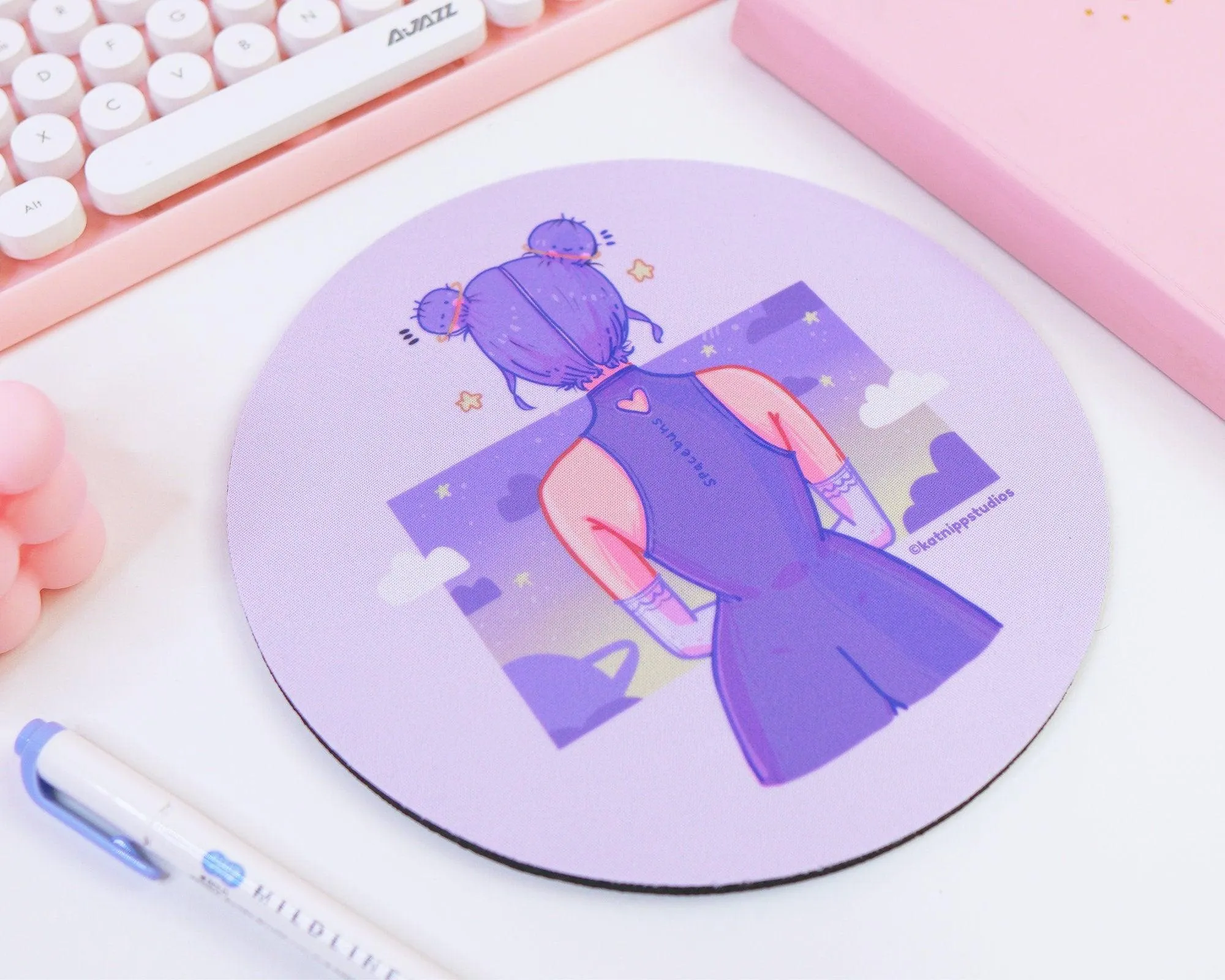Space Buns Celestial Mouse Pad