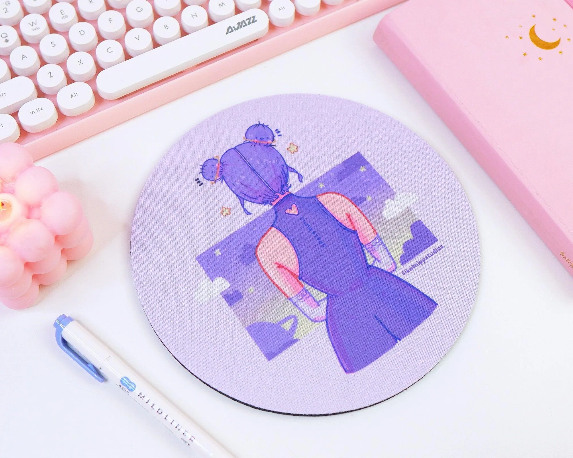 Space Buns Celestial Mouse Pad