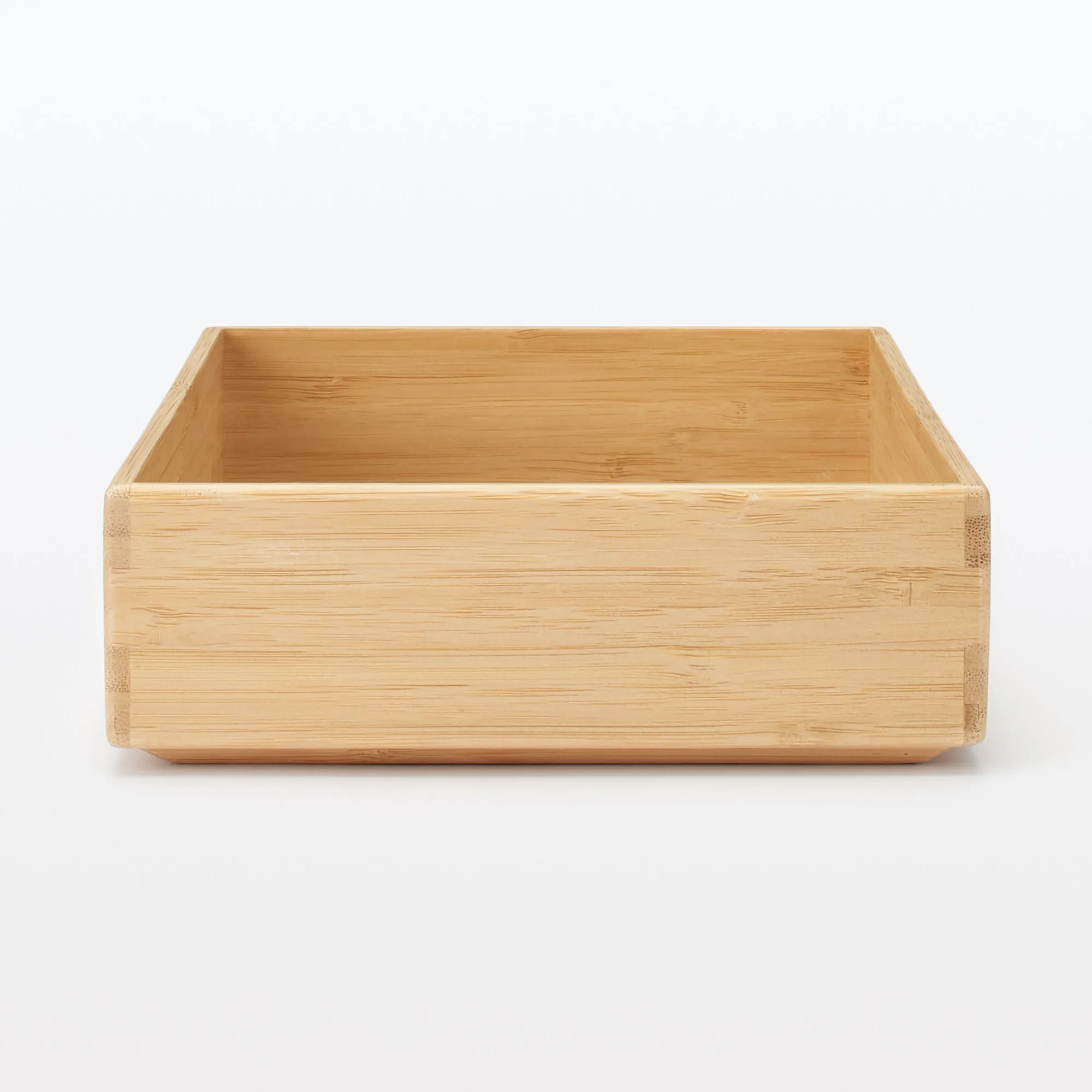 Stackable Bamboo Organizer Box - Medium W6.7 x D10.2 x H2.2"