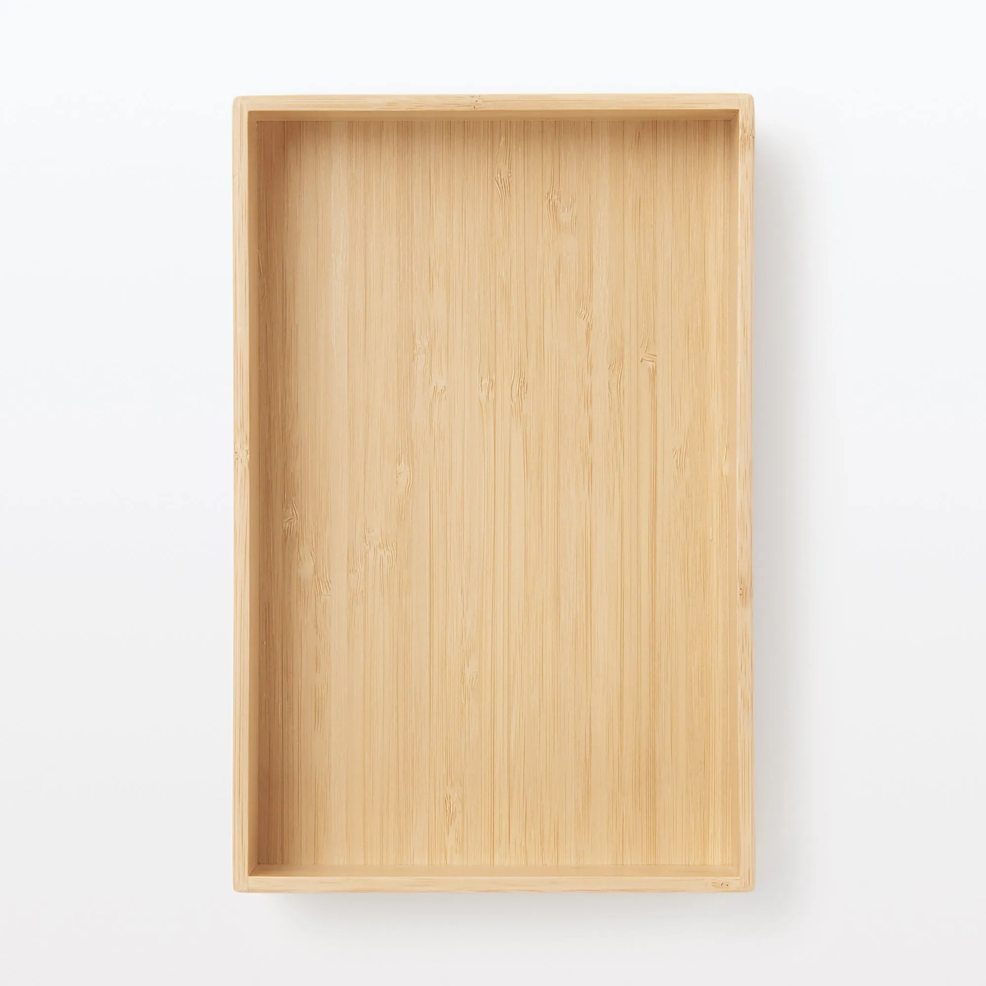 Stackable Bamboo Organizer Box - Medium W6.7 x D10.2 x H2.2"