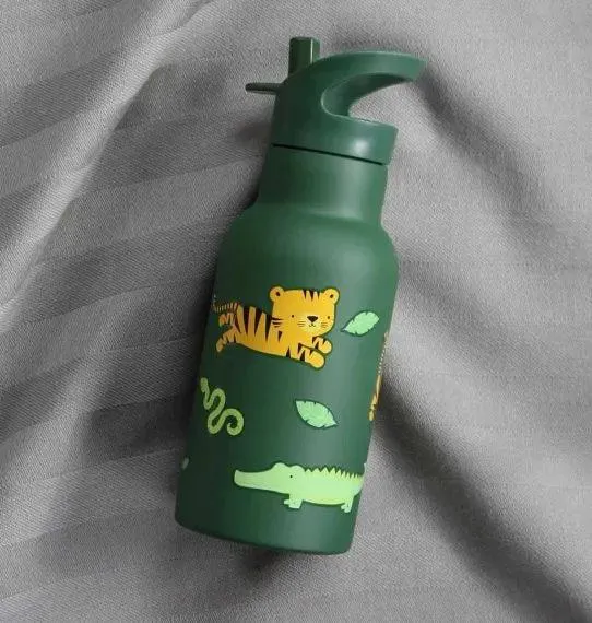 Stainless steel drink bottle - Jungle tiger