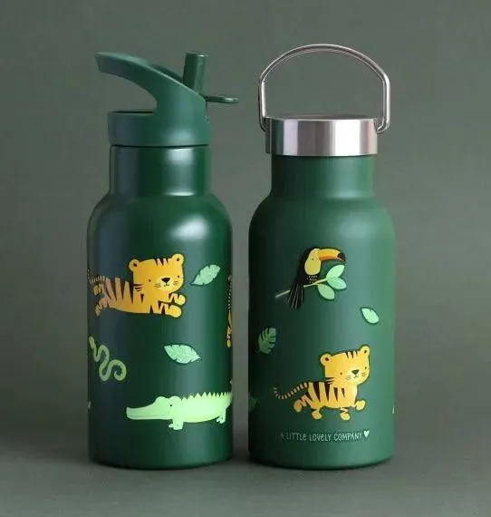 Stainless steel drink bottle - Jungle tiger