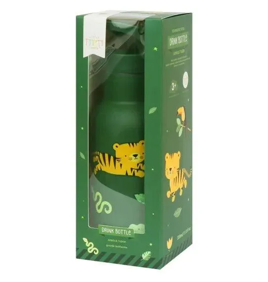 Stainless steel drink bottle - Jungle tiger