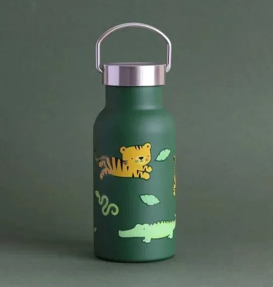 Stainless steel drink bottle - Jungle tiger