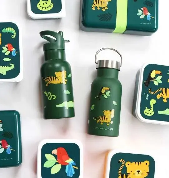 Stainless steel drink bottle - Jungle tiger