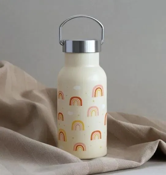 Stainless steel drink bottle - Rainbows