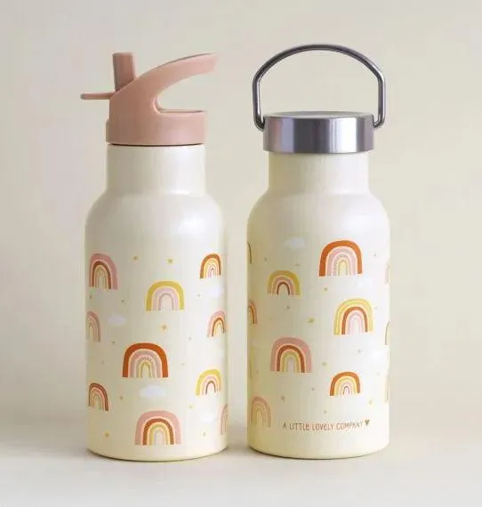 Stainless steel drink bottle - Rainbows