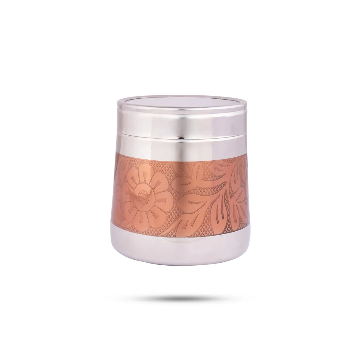 Storage Box With Lid - 5.5 x 4.5 Inches | Stainless Steel Grocery Container/ Storage Container for Home/ 395 Gms
