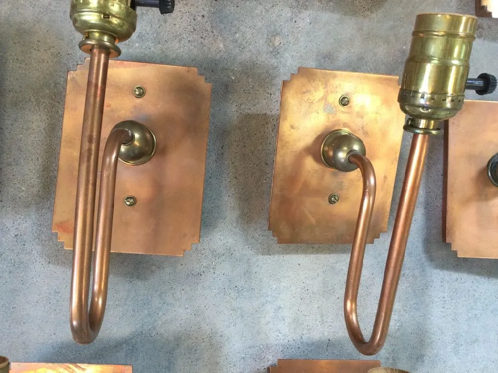Super Stone Designs Copper Wall Sconce, Western Style