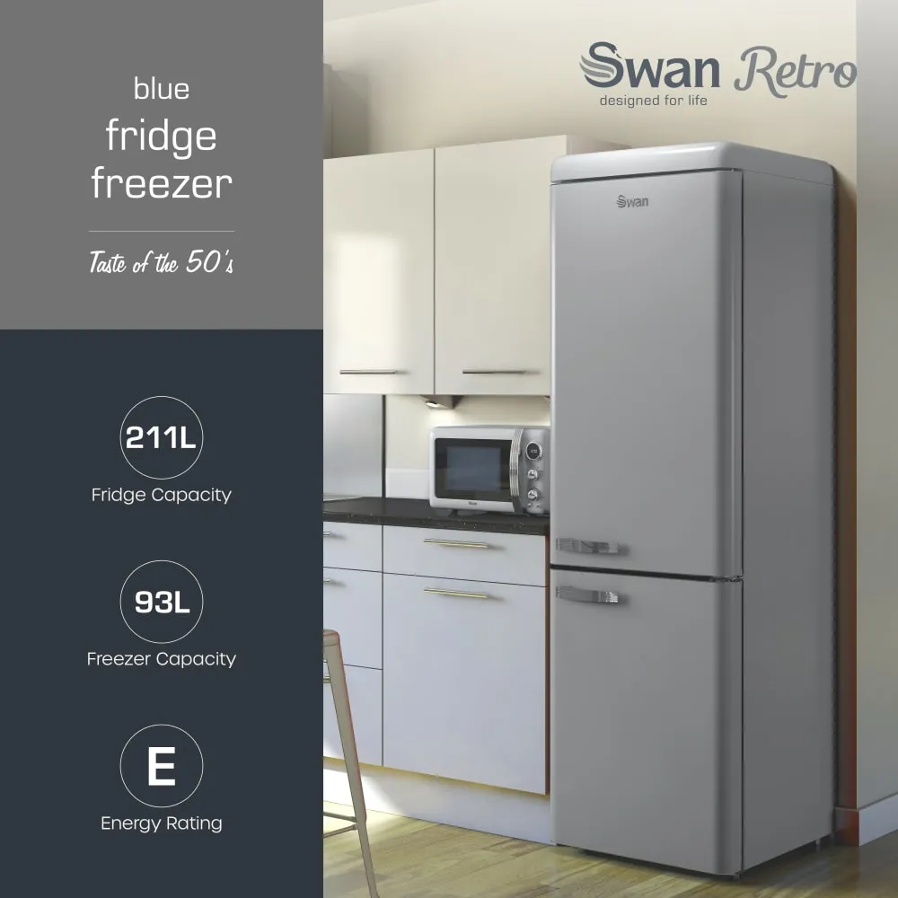Swan Retro Fridge Freezer