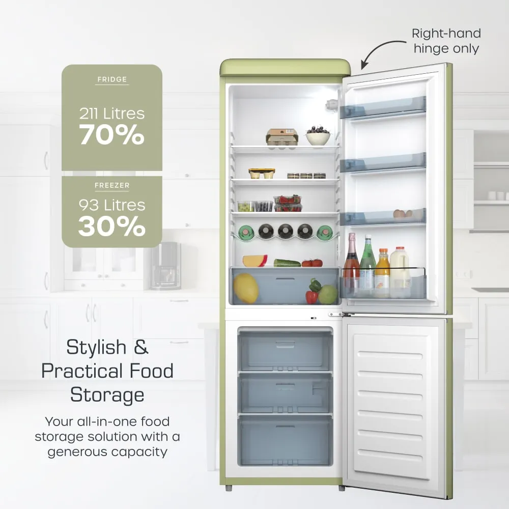 Swan Retro Fridge Freezer
